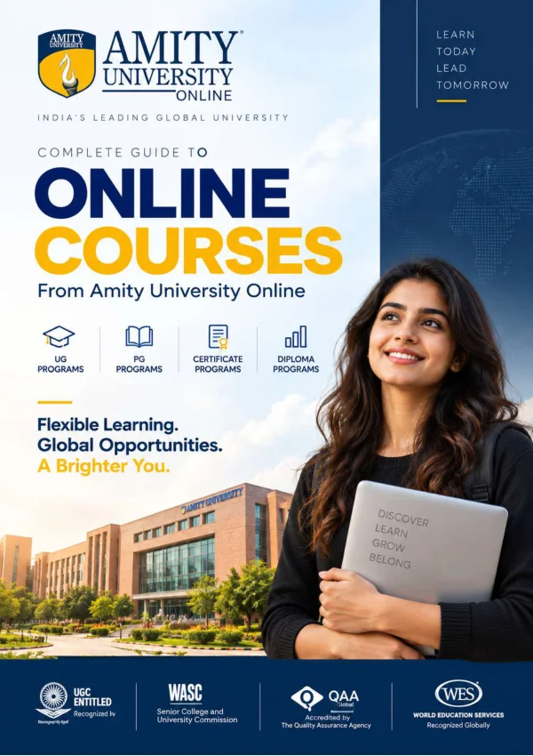 Amity University — course brochure cover