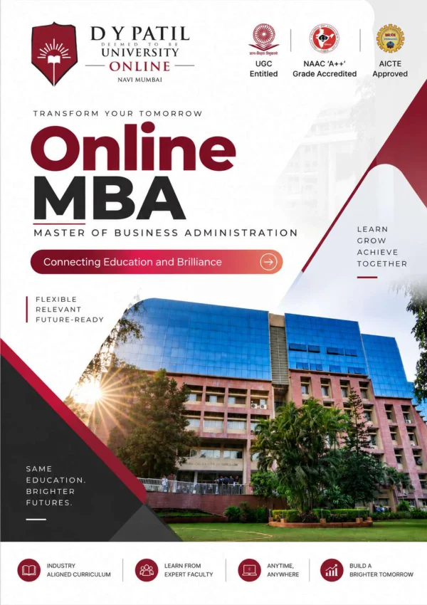 D. Y. Patil University, Navi Mumbai — course brochure cover