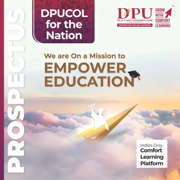 Dr. D. Y. Patil Vidyapeeth, Pune — course brochure cover