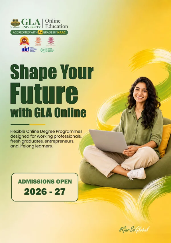 GLA University — course brochure cover