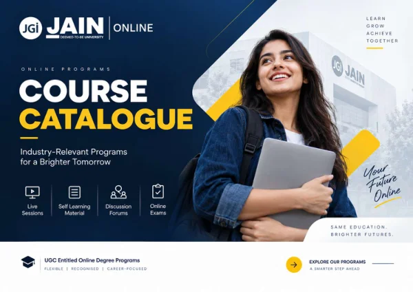 Jain University — complete course brochure cover