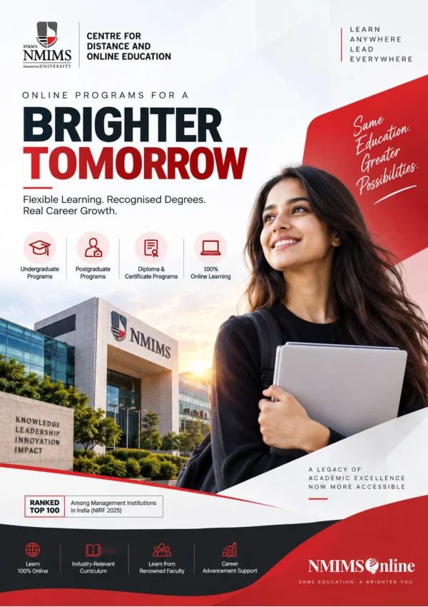 NMIMS — course brochure cover