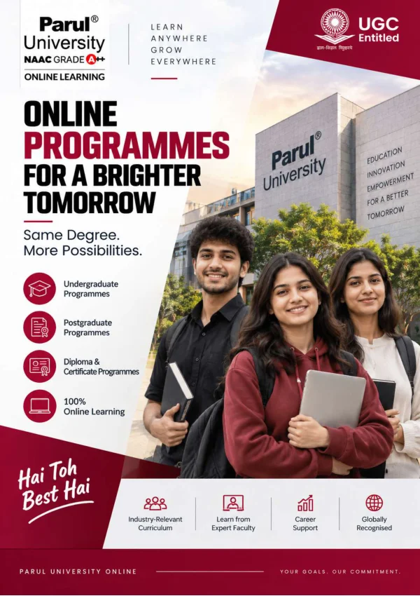 Parul University — course brochure cover
