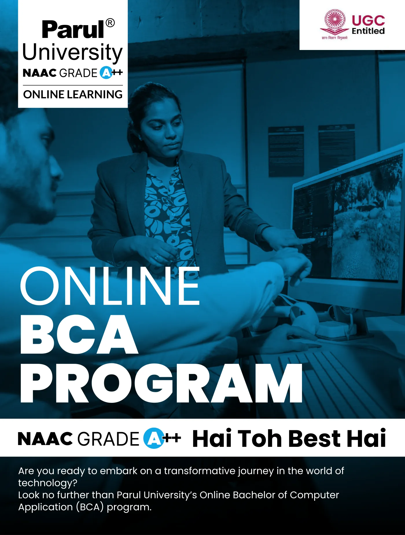 Parul University — course brochure, page 100. Open the PDF for full-size reading.