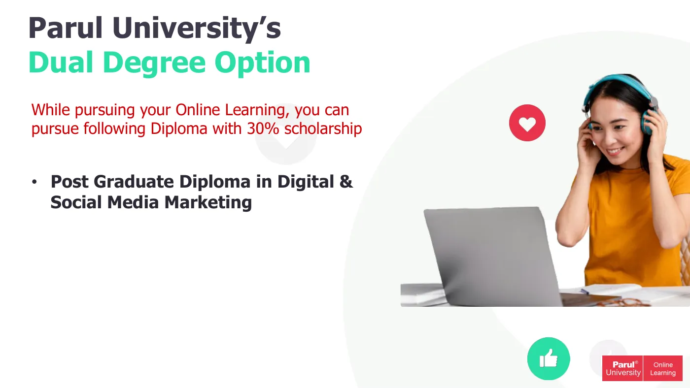Parul University — course brochure, page 12. Open the PDF for full-size reading.