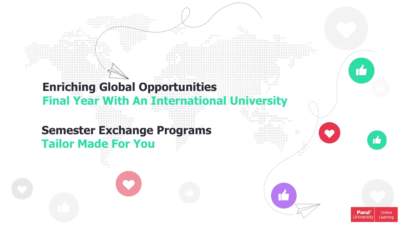 Parul University — course brochure, page 14. Open the PDF for full-size reading.