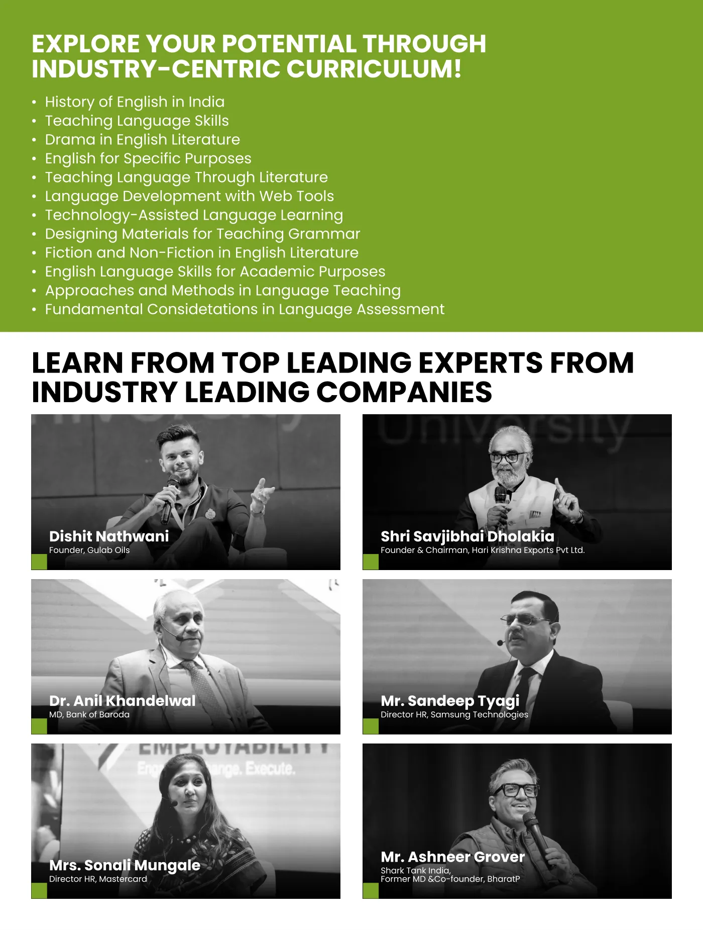 Parul University — course brochure, page 29. Open the PDF for full-size reading.