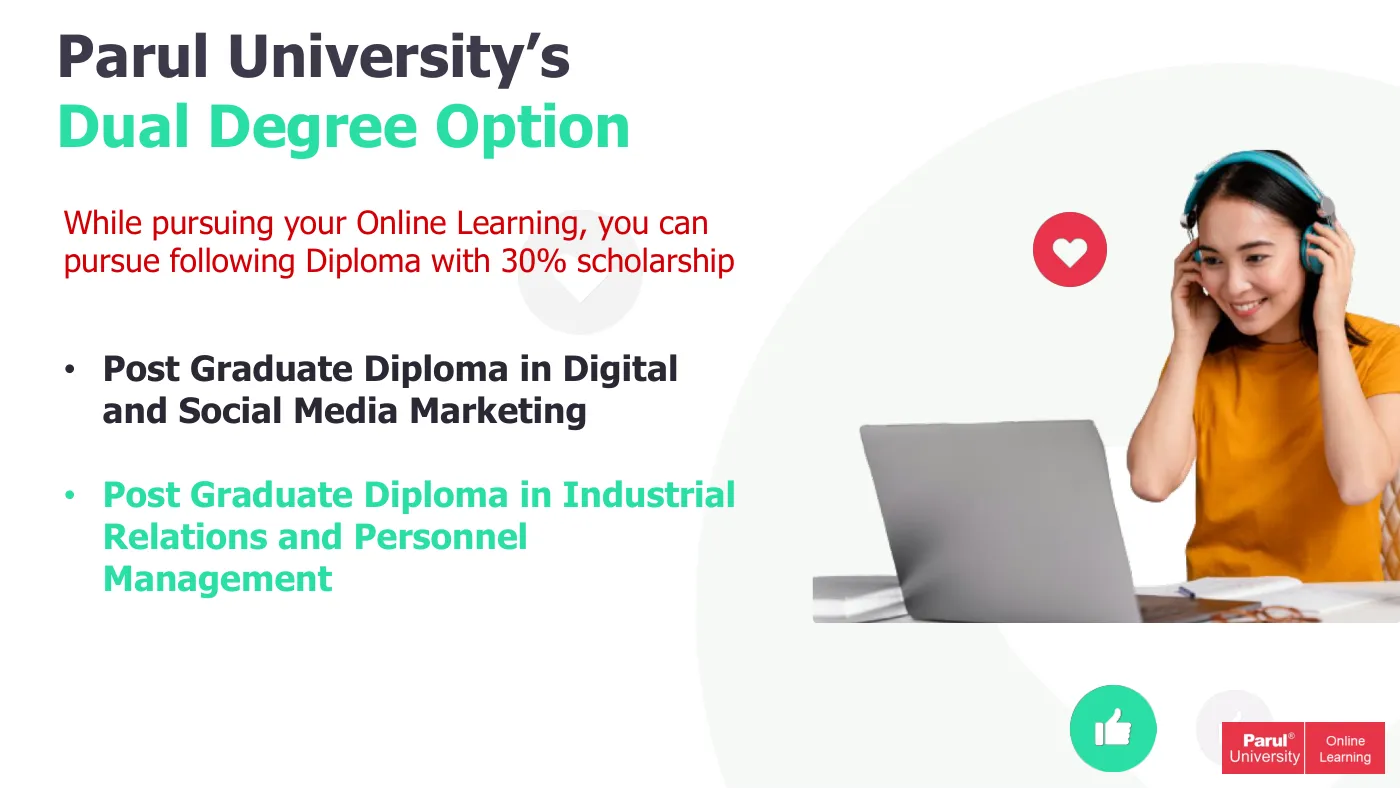 Parul University — course brochure, page 36. Open the PDF for full-size reading.