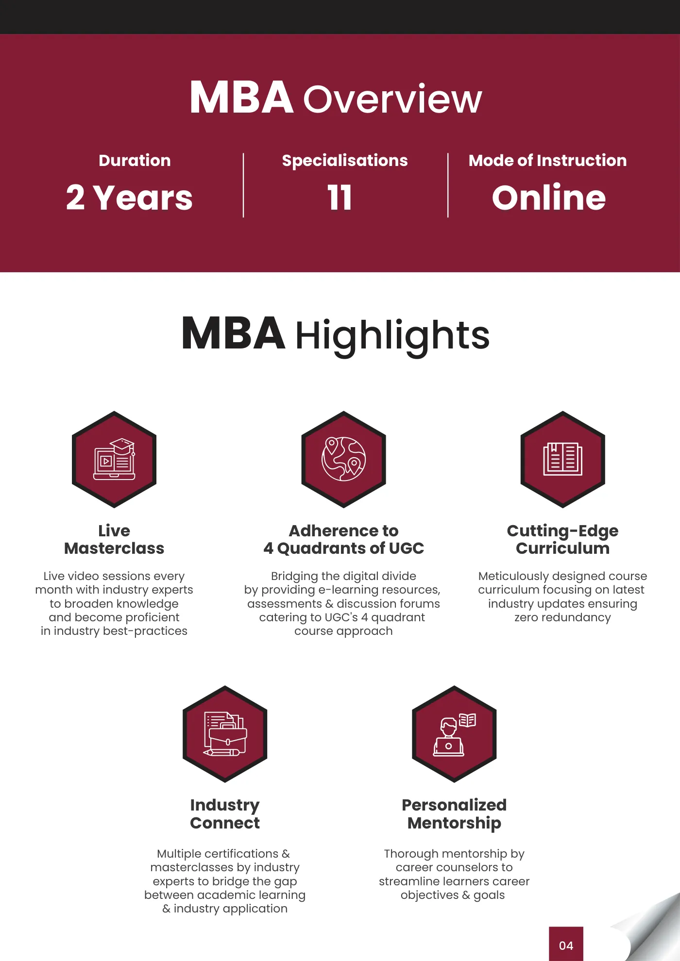 D. Y. Patil University, Navi Mumbai — course brochure, page 31. Open the PDF for full-size reading.