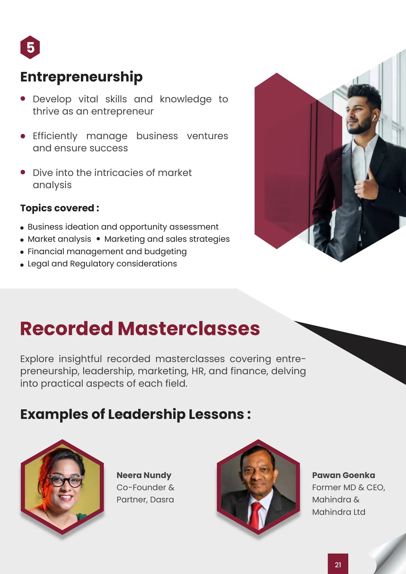 D. Y. Patil University, Navi Mumbai — course brochure, page 47. Open the PDF for full-size reading.