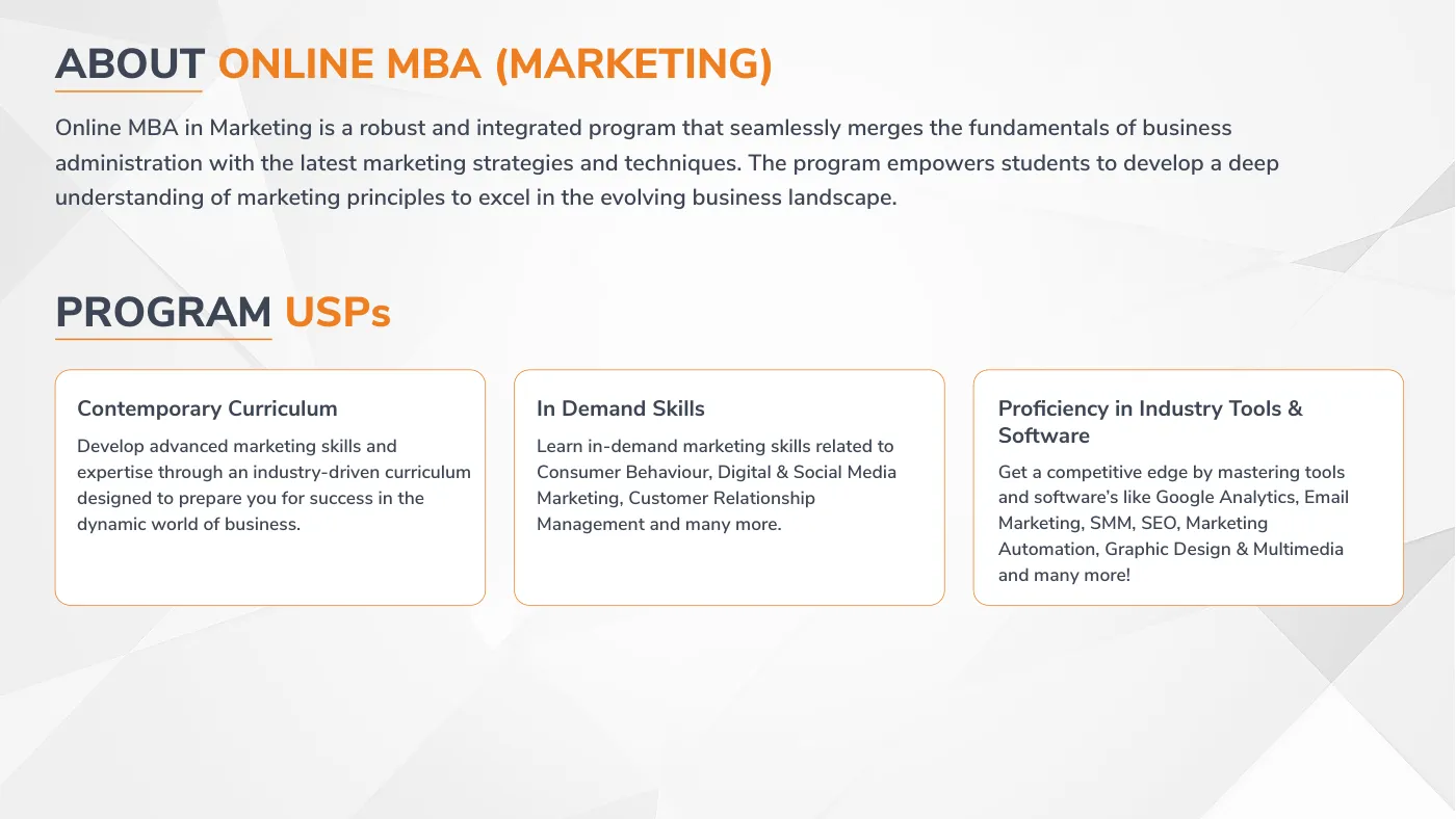 Lovely Professional University — course brochure, page 42. Open the PDF for full-size reading.