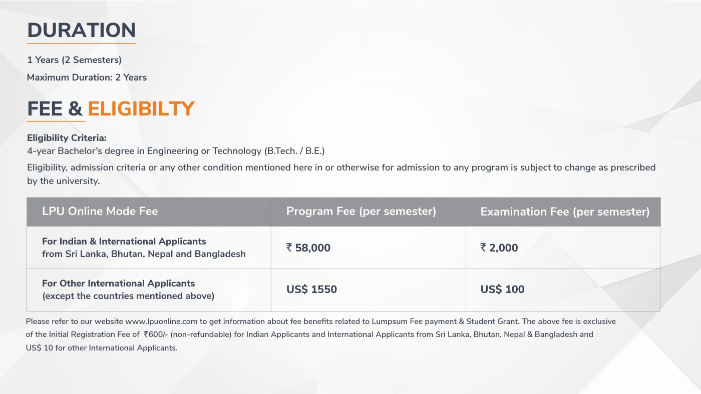 Lovely Professional University — course brochure, page 49. Open the PDF for full-size reading.