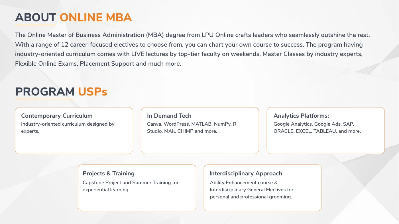 Lovely Professional University — course brochure, page 66. Open the PDF for full-size reading.
