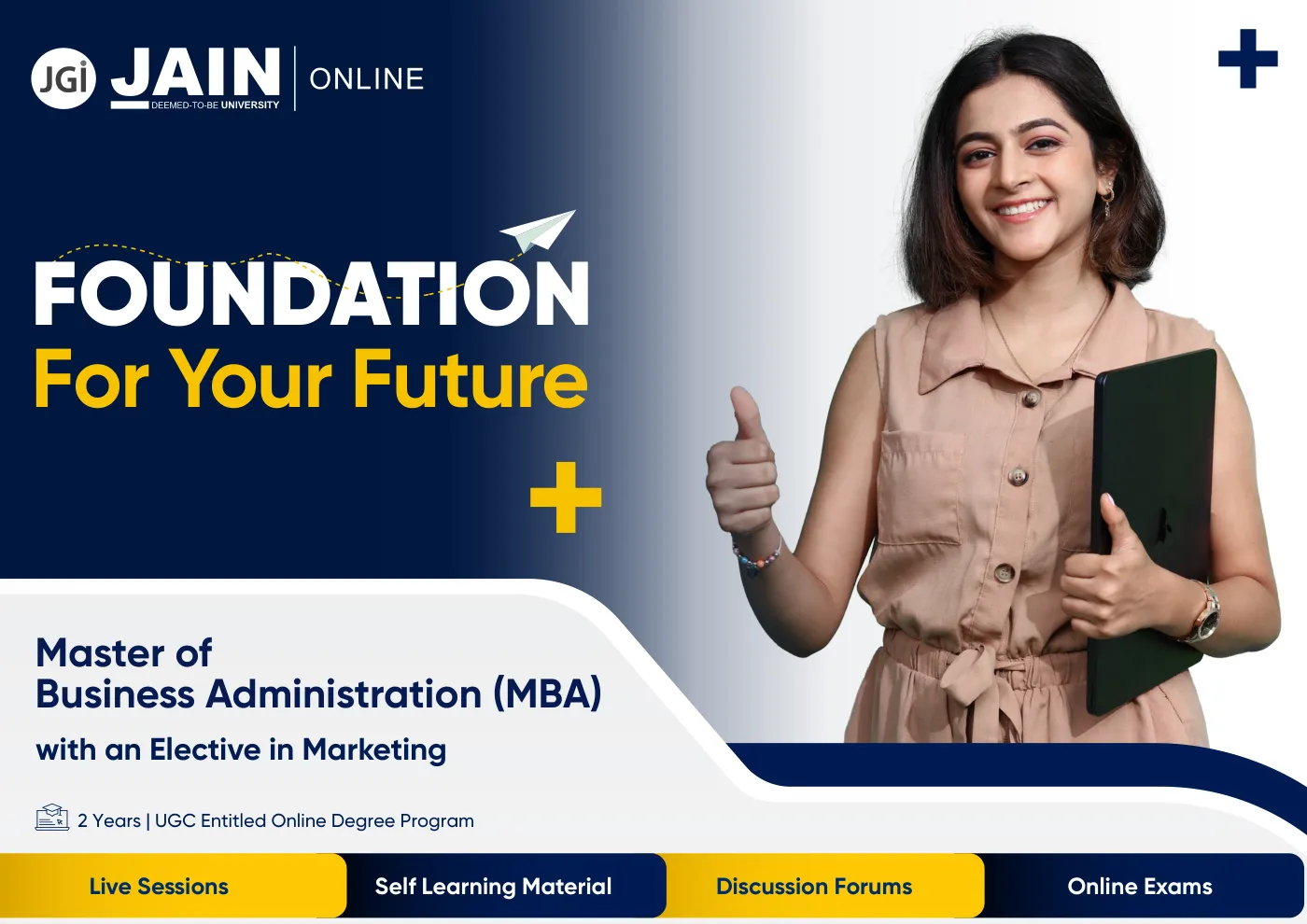 Jain University — complete course brochure, page 104. Open the PDF for full-size reading.
