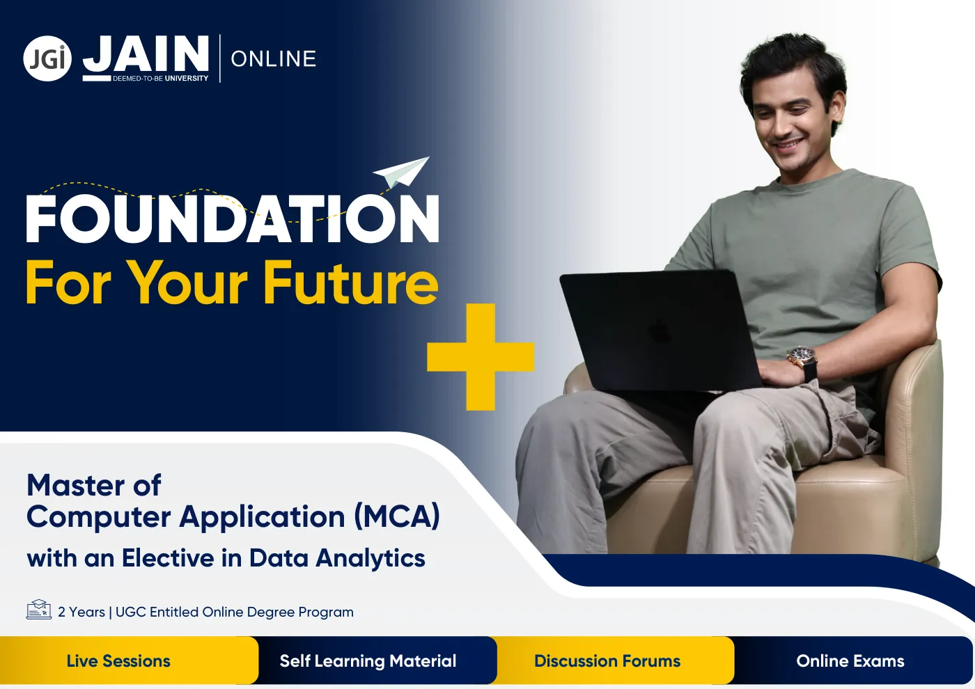 Jain University — complete course brochure, page 44. Open the PDF for full-size reading.