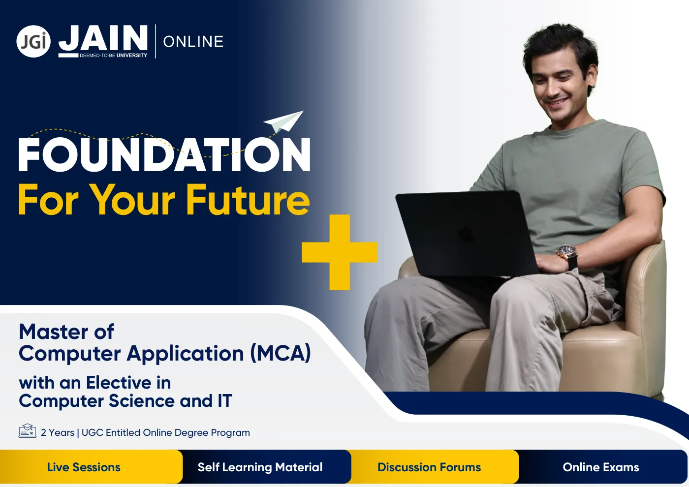 Jain University — complete course brochure, page 50. Open the PDF for full-size reading.