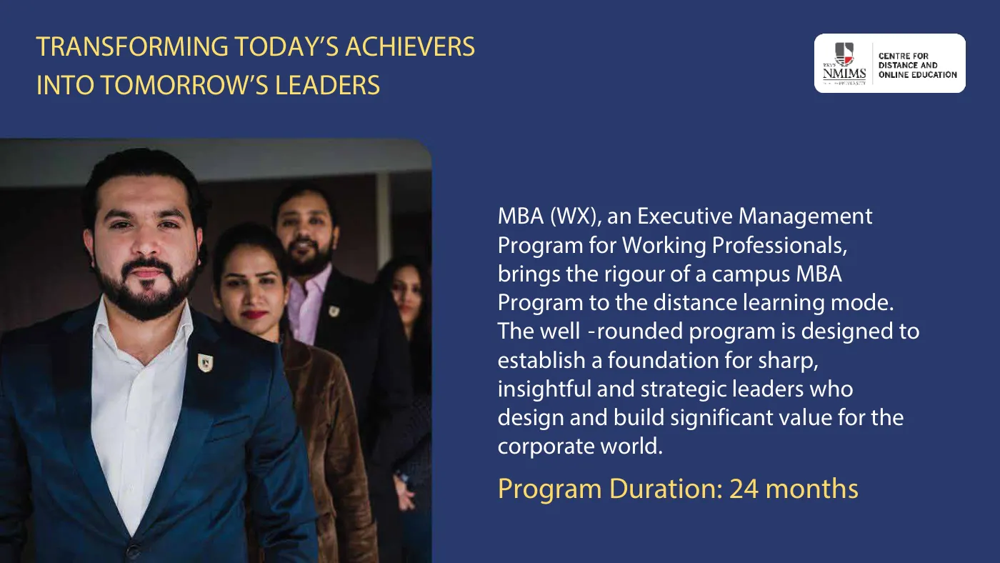NMIMS — course brochure, page 25. Open the PDF for full-size reading.