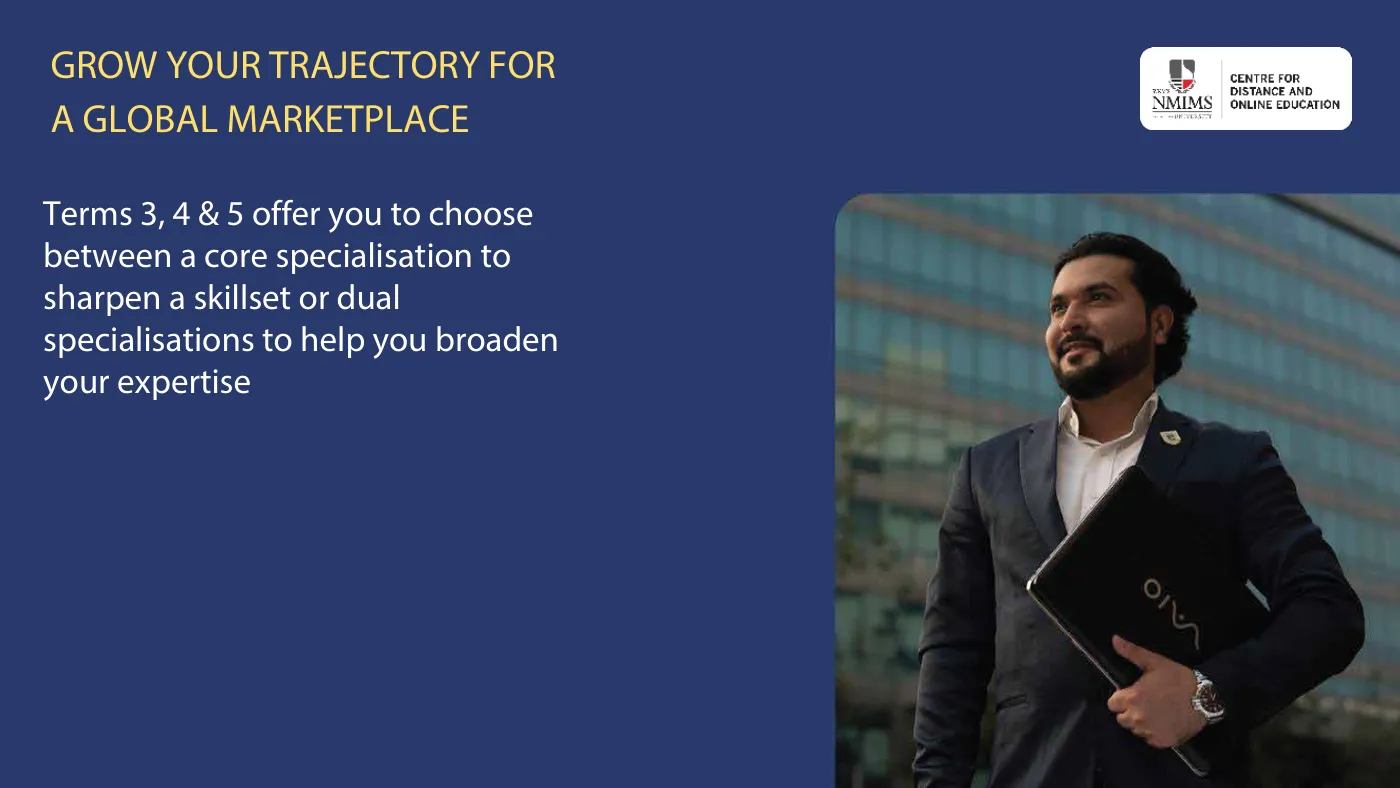 NMIMS — course brochure, page 34. Open the PDF for full-size reading.