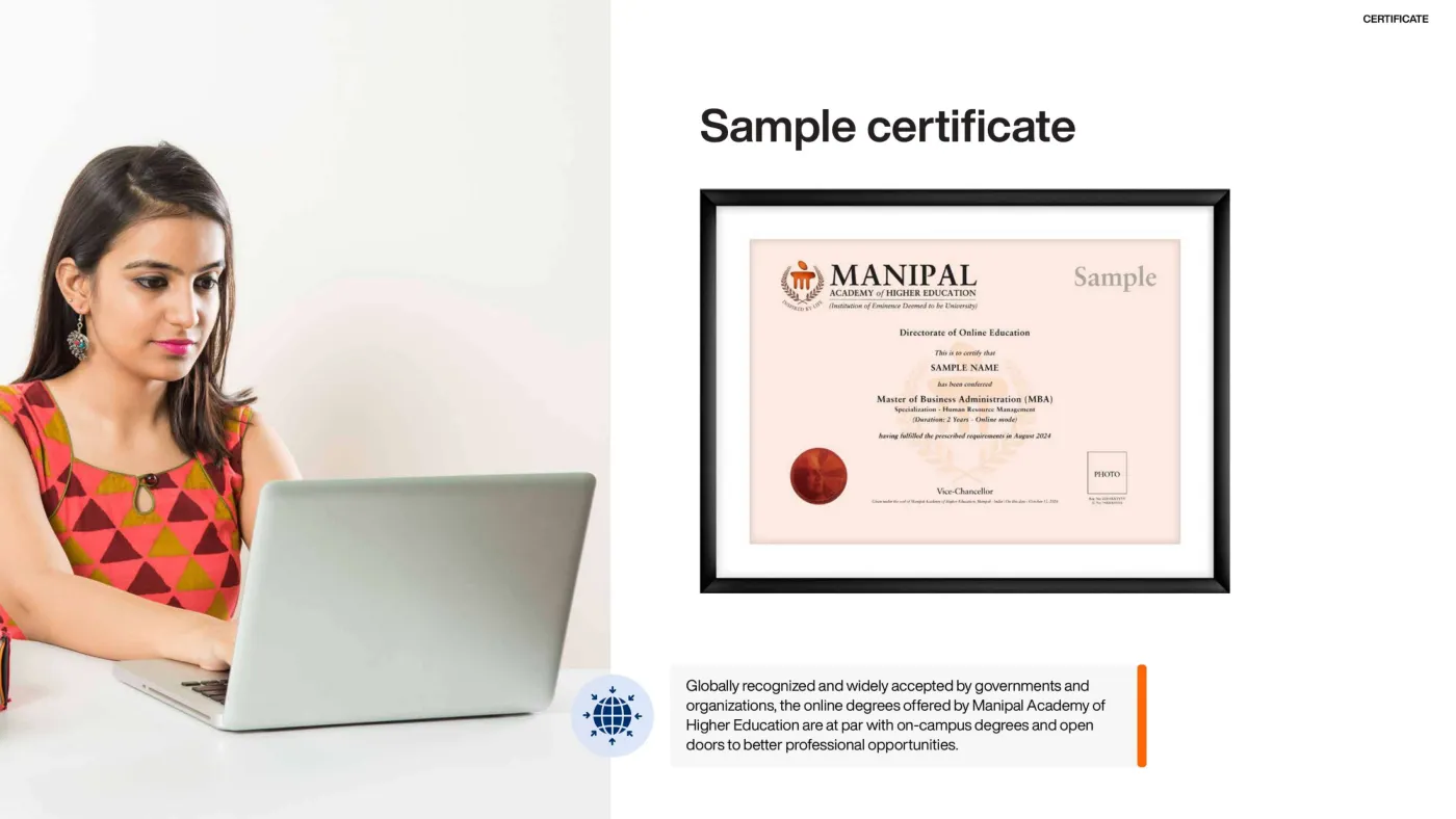 Manipal Academy of Higher Education — course brochure, page 16. Open the PDF for full-size reading.