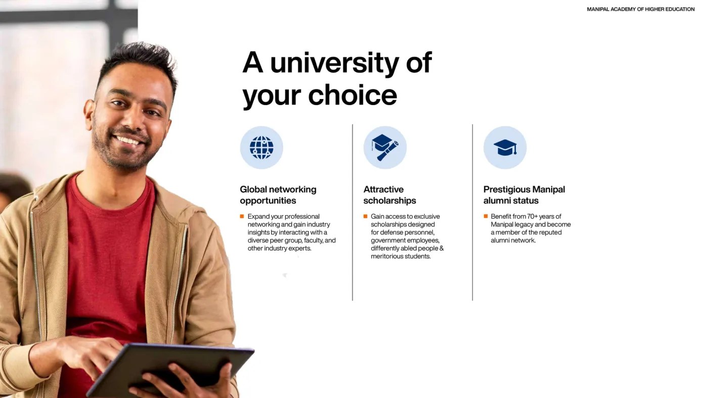 Manipal Academy of Higher Education — course brochure, page 6. Open the PDF for full-size reading.