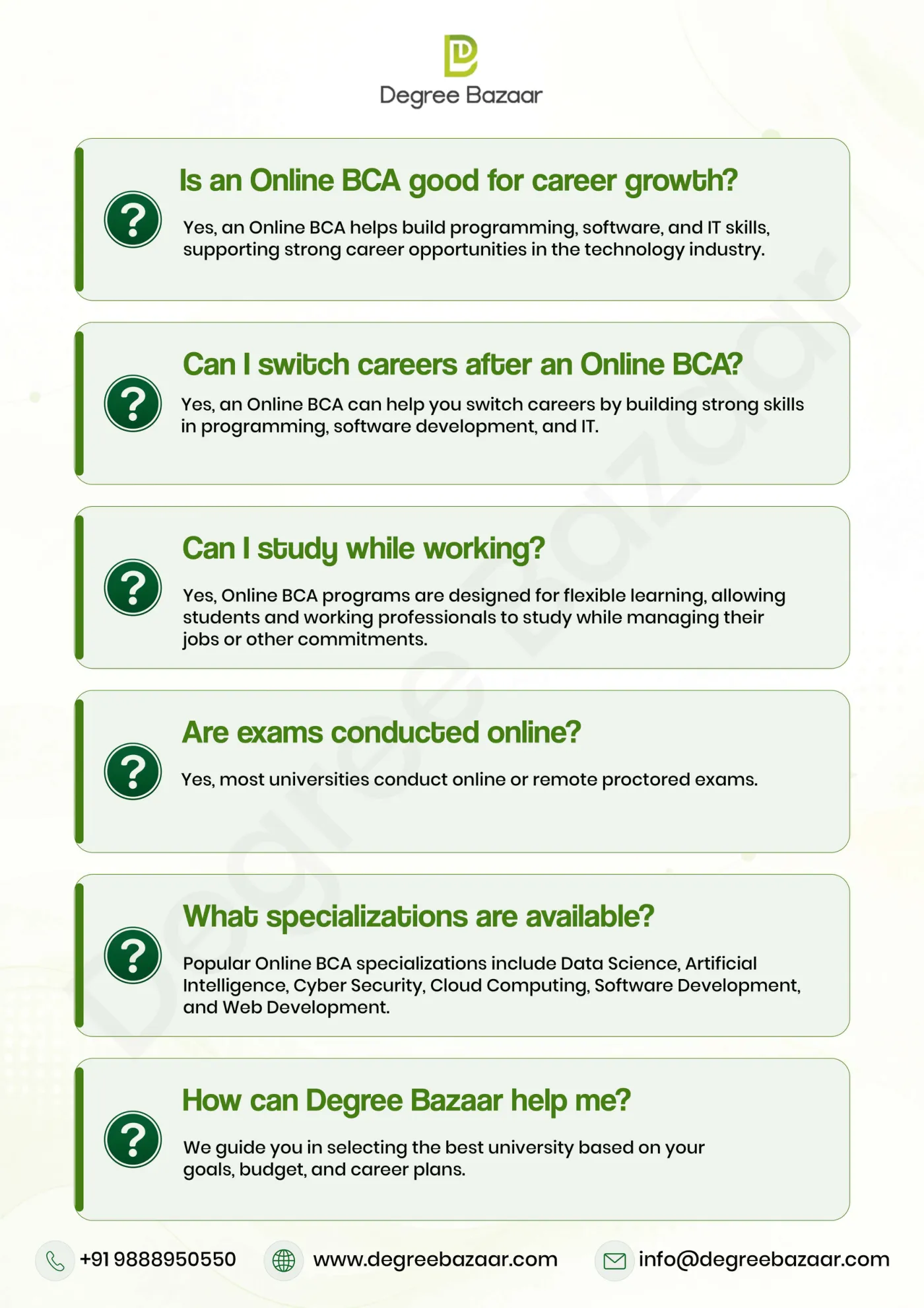 BCA — DegreeBazaar course guide, page 4. Open the PDF for full-size reading.