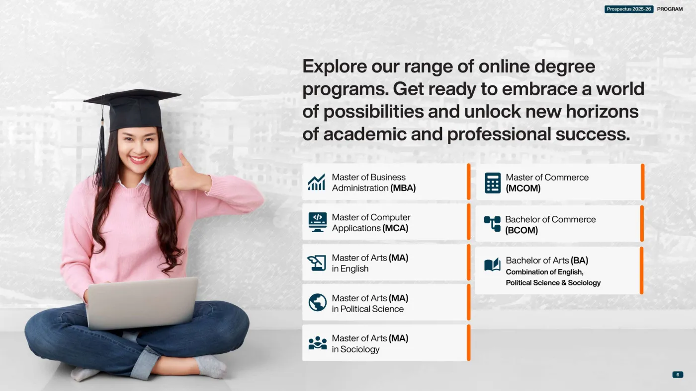 Sikkim Manipal University — course brochure, page 7. Open the PDF for full-size reading.