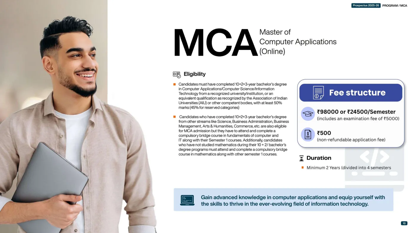 Sikkim Manipal University — course brochure, page 9. Open the PDF for full-size reading.