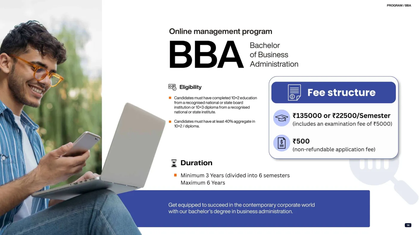 Manipal University Jaipur — course brochure, page 12. Open the PDF for full-size reading.