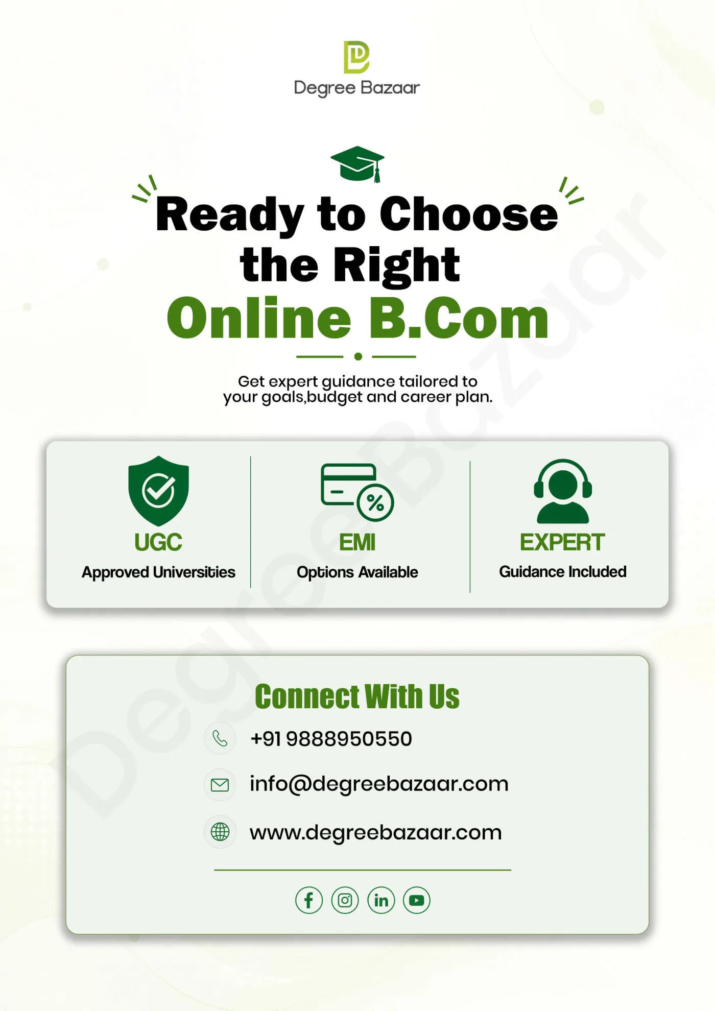B.Com — DegreeBazaar course guide, page 5. Open the PDF for full-size reading.