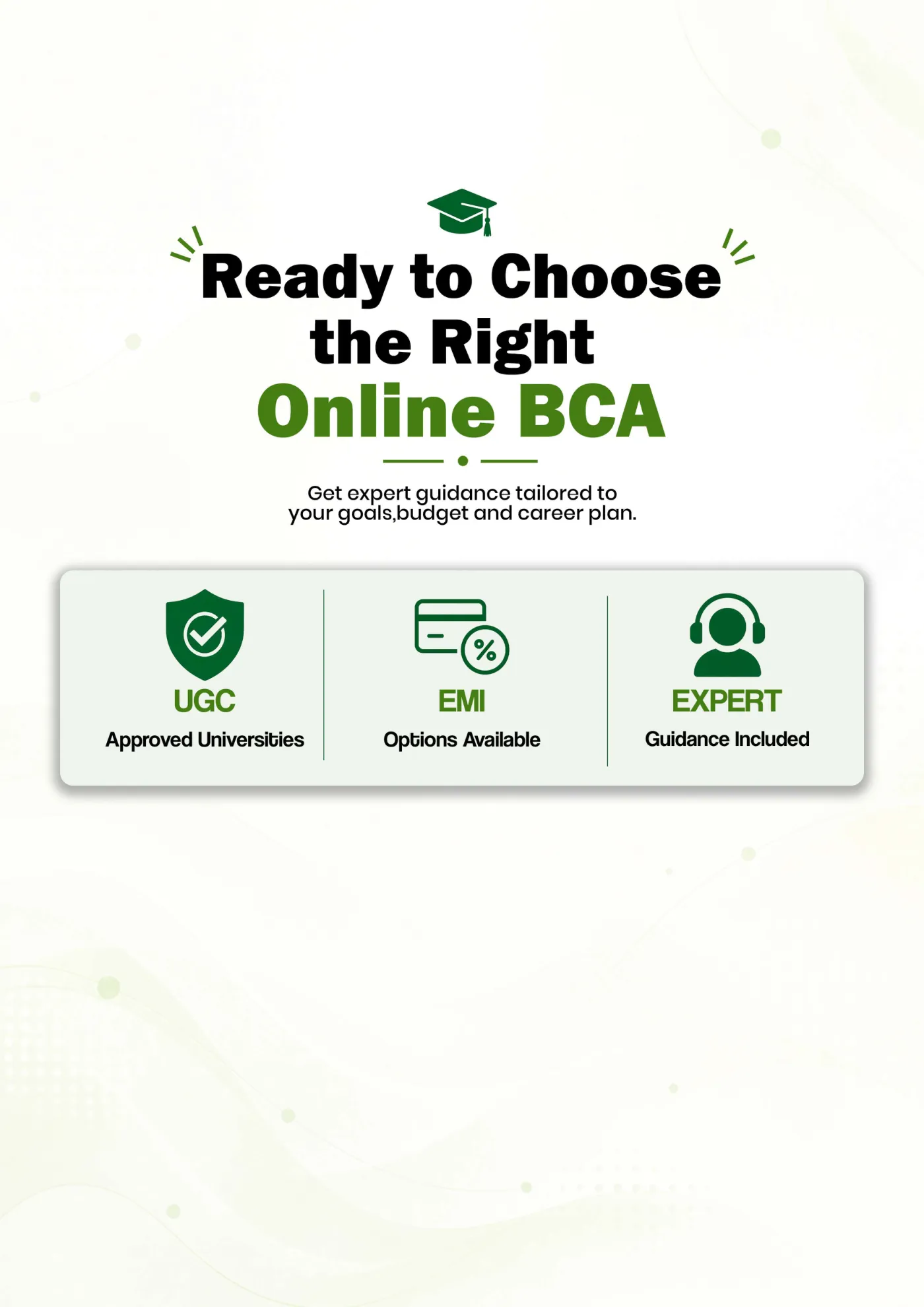 BCA — course comparison guide, page 3. Open the PDF for full-size reading.
