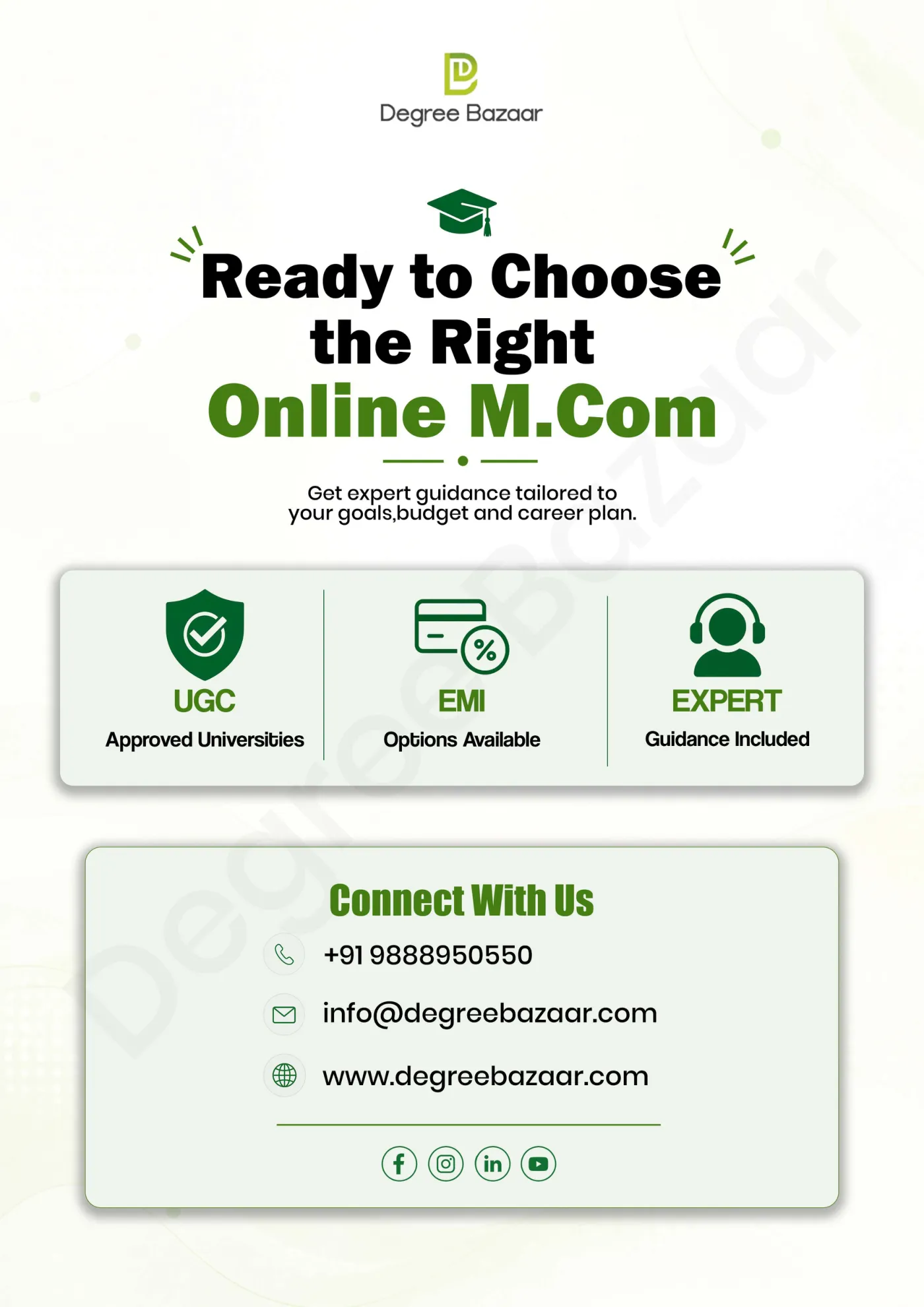 M.Com — DegreeBazaar course guide, page 5. Open the PDF for full-size reading.