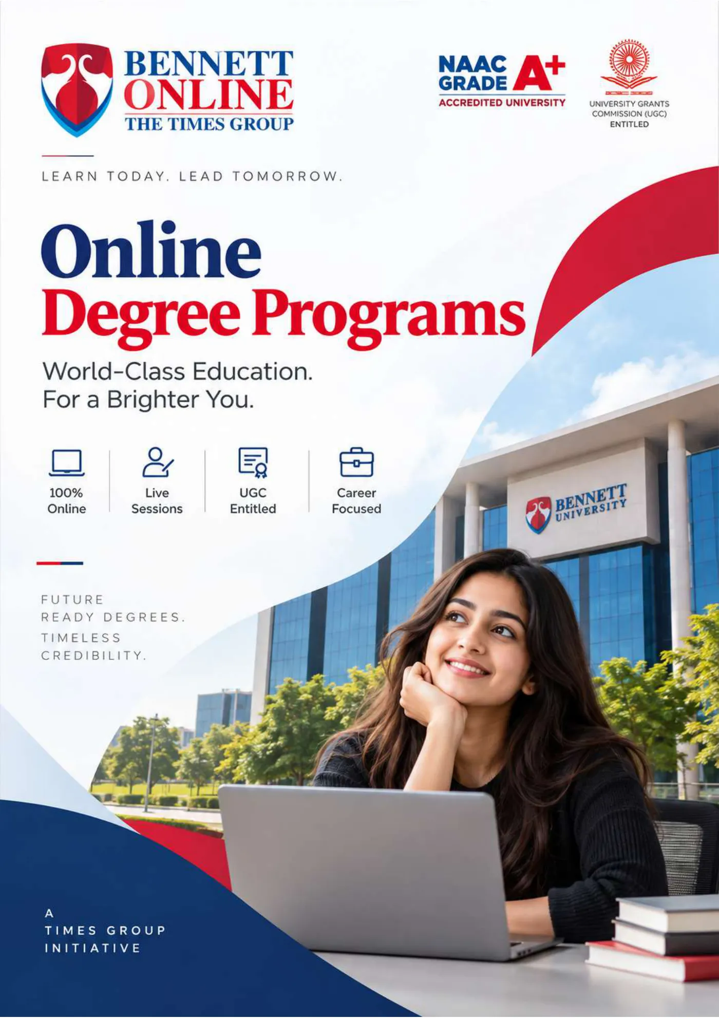 Bennett University — course brochure, page 1. Open the PDF for full-size reading.