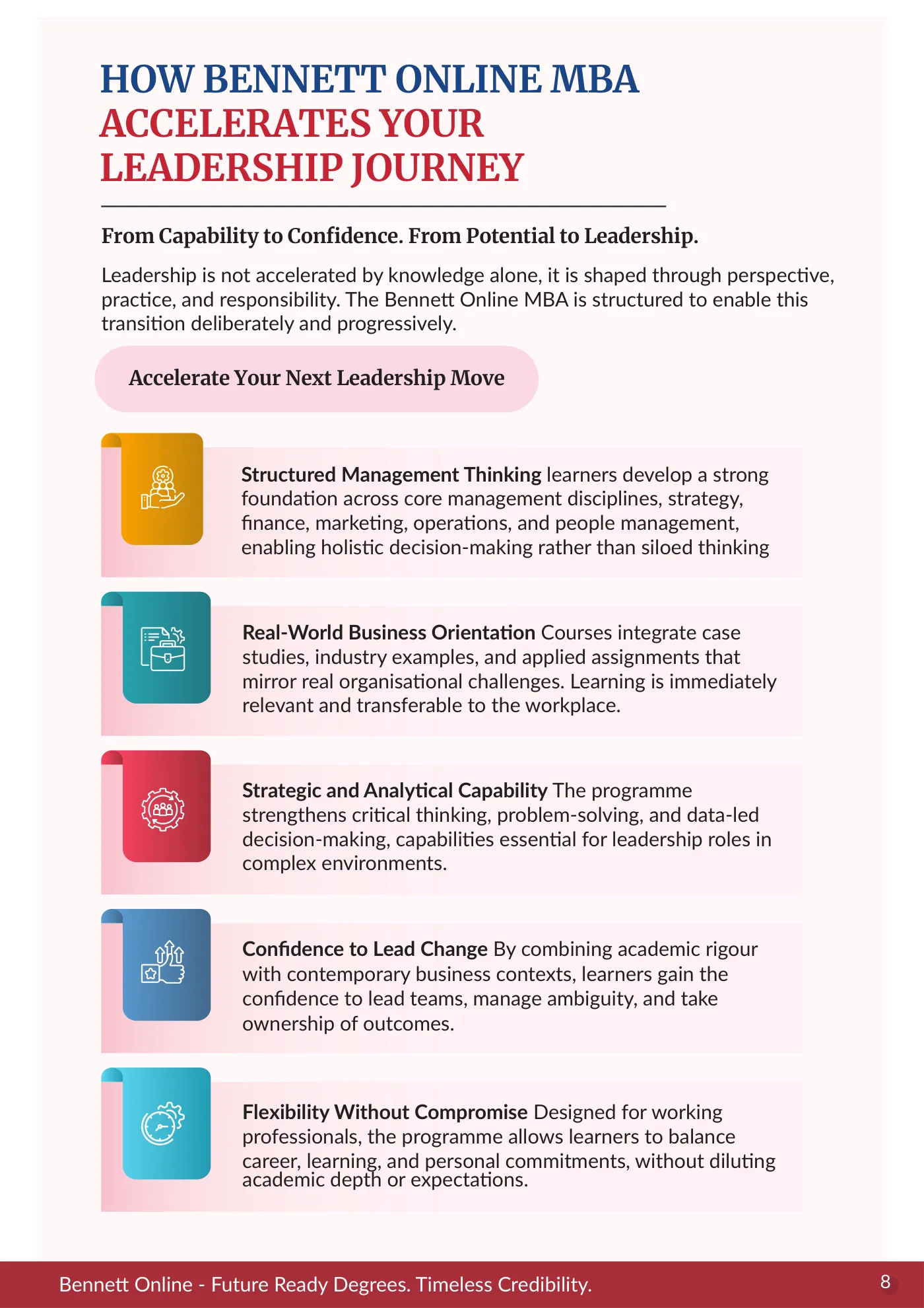 Bennett University — course brochure, page 16. Open the PDF for full-size reading.