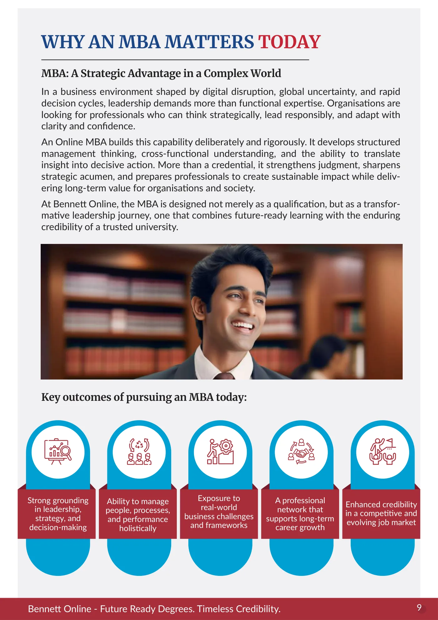 Bennett University — course brochure, page 17. Open the PDF for full-size reading.