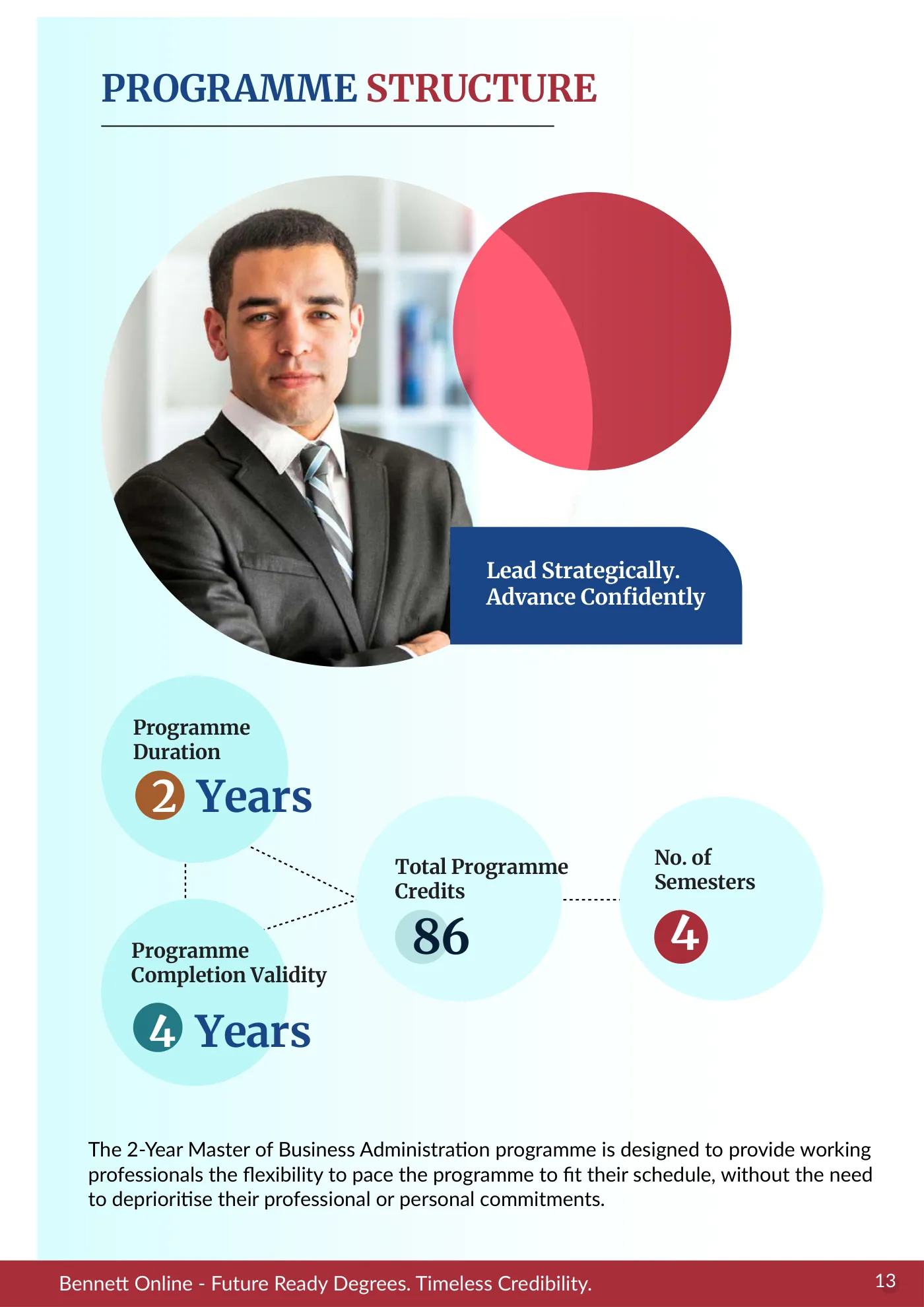 Bennett University — course brochure, page 18. Open the PDF for full-size reading.