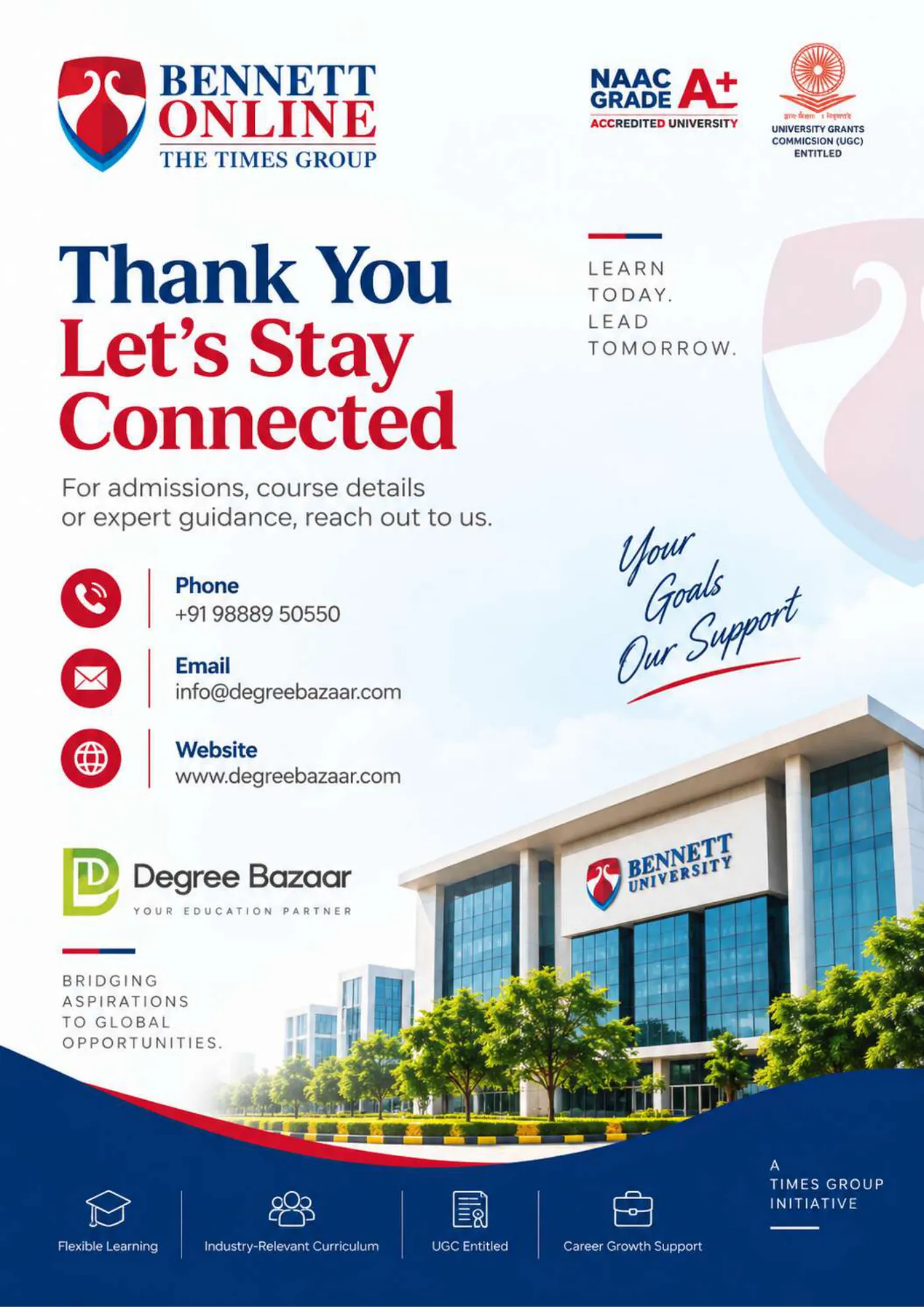 Bennett University — course brochure, page 23. Open the PDF for full-size reading.