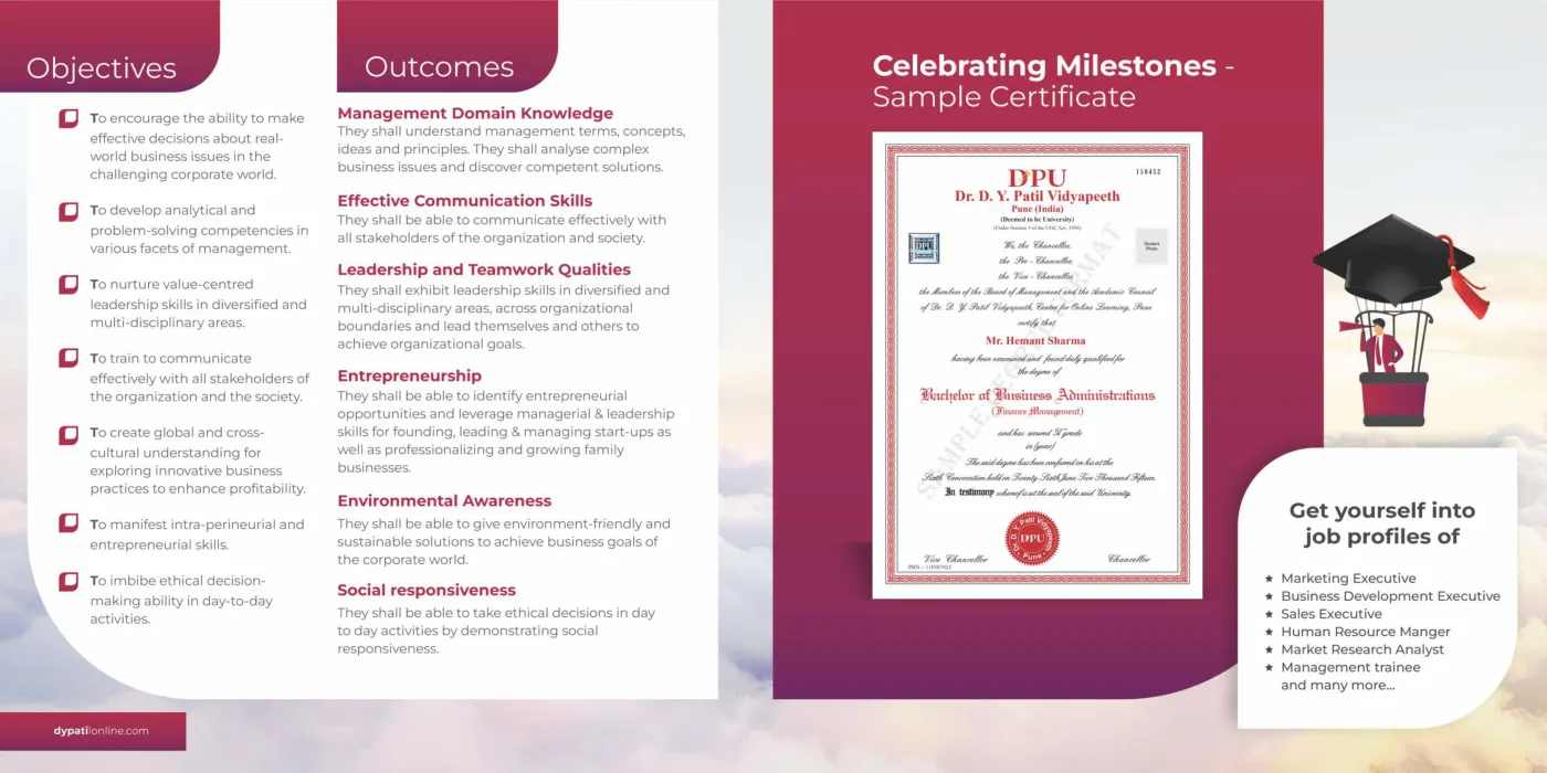 Dr. D. Y. Patil Vidyapeeth, Pune — course brochure, page 12. Open the PDF for full-size reading.