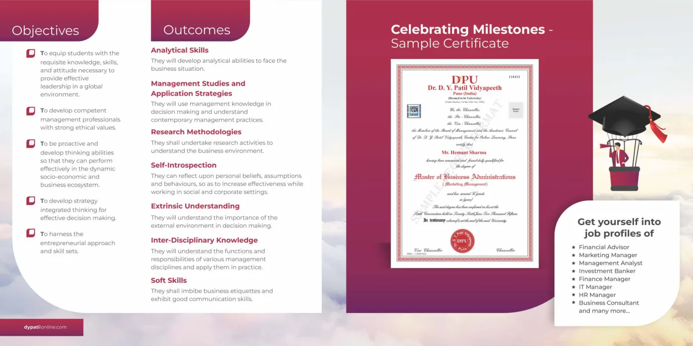 Dr. D. Y. Patil Vidyapeeth, Pune — course brochure, page 15. Open the PDF for full-size reading.