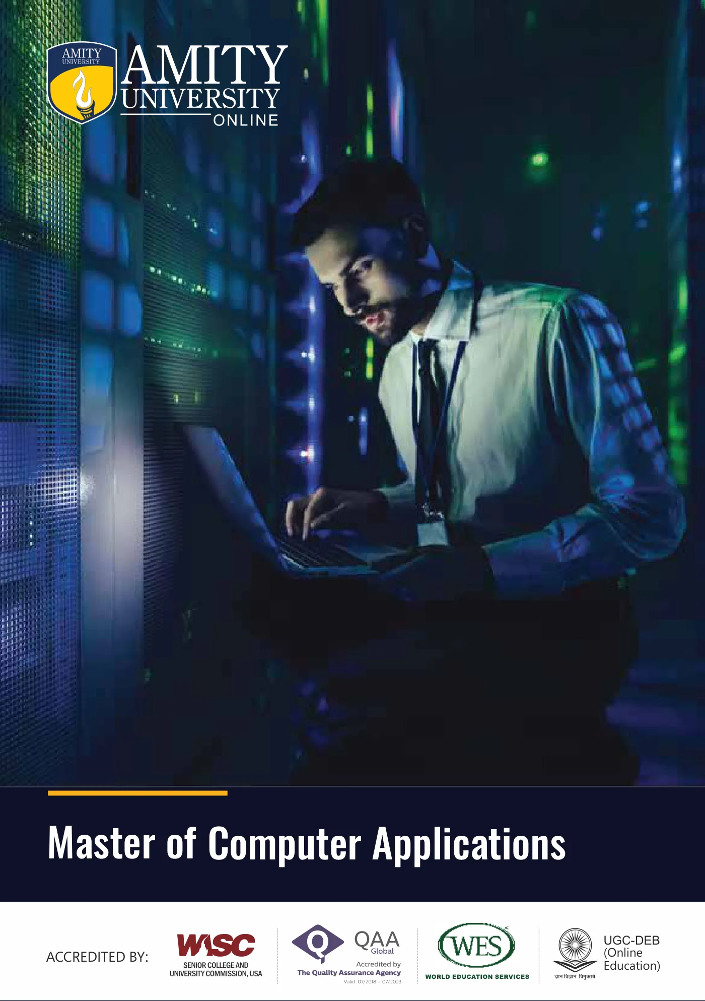 Amity University — course brochure, page 110. Open the PDF for full-size reading.