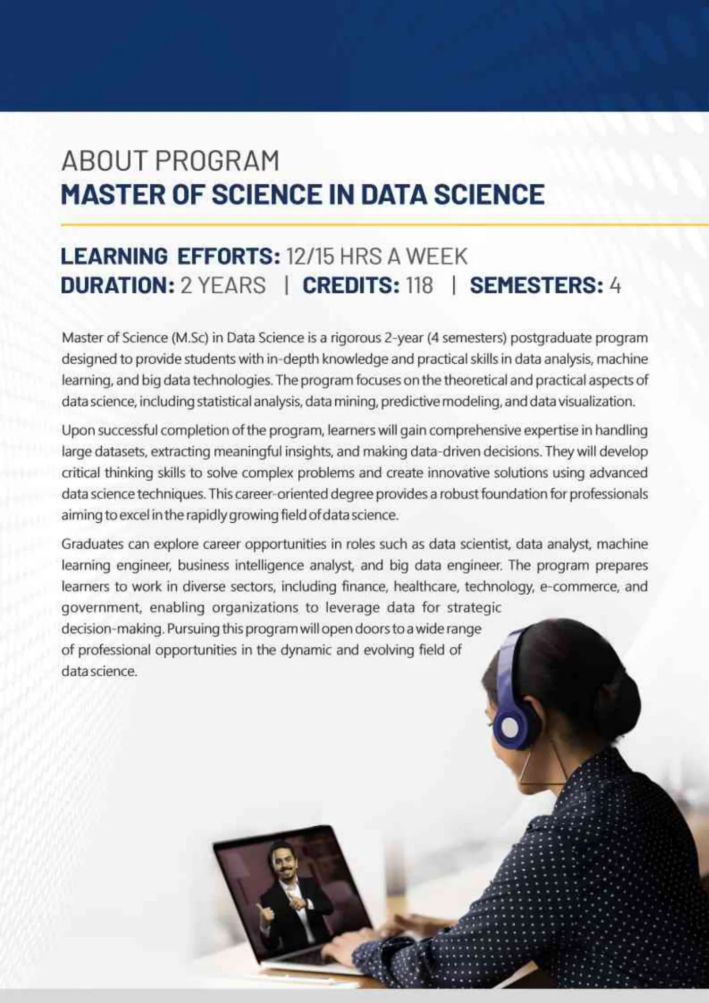 Amity University — course brochure, page 120. Open the PDF for full-size reading.