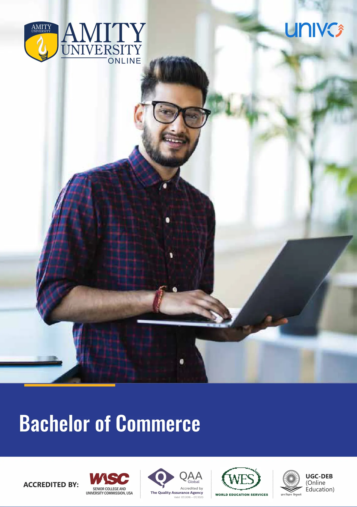 Amity University — course brochure, page 27. Open the PDF for full-size reading.