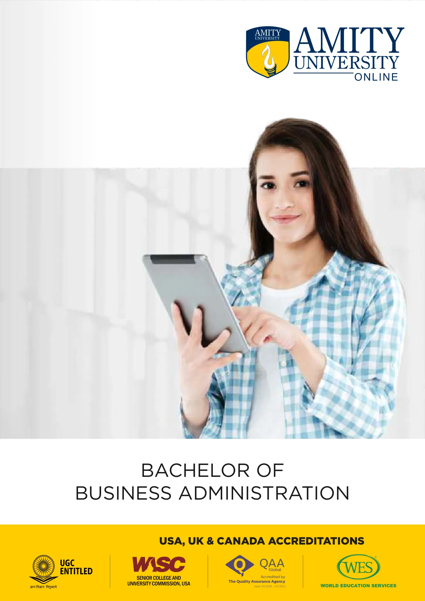Amity University — course brochure, page 37. Open the PDF for full-size reading.