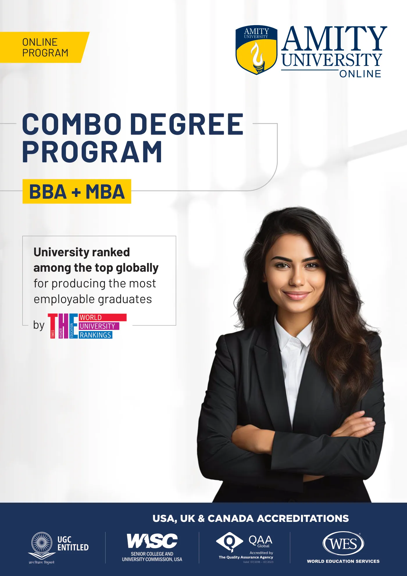 Amity University — course brochure, page 39. Open the PDF for full-size reading.