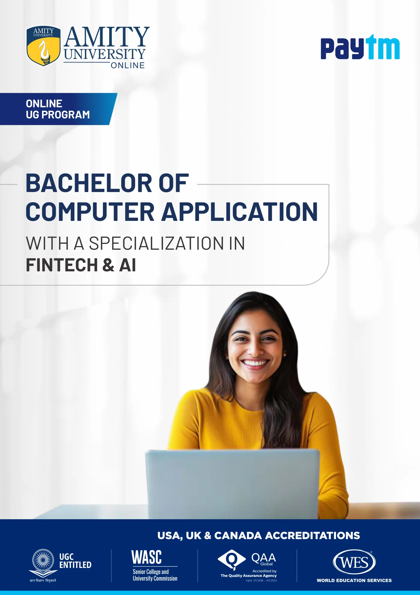 Amity University — course brochure, page 53. Open the PDF for full-size reading.