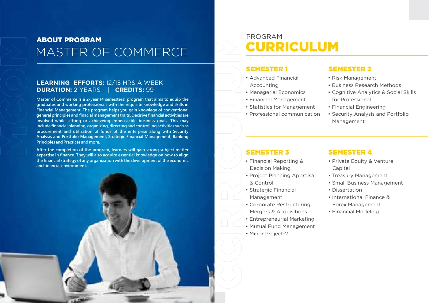 Amity University — course brochure, page 69. Open the PDF for full-size reading.