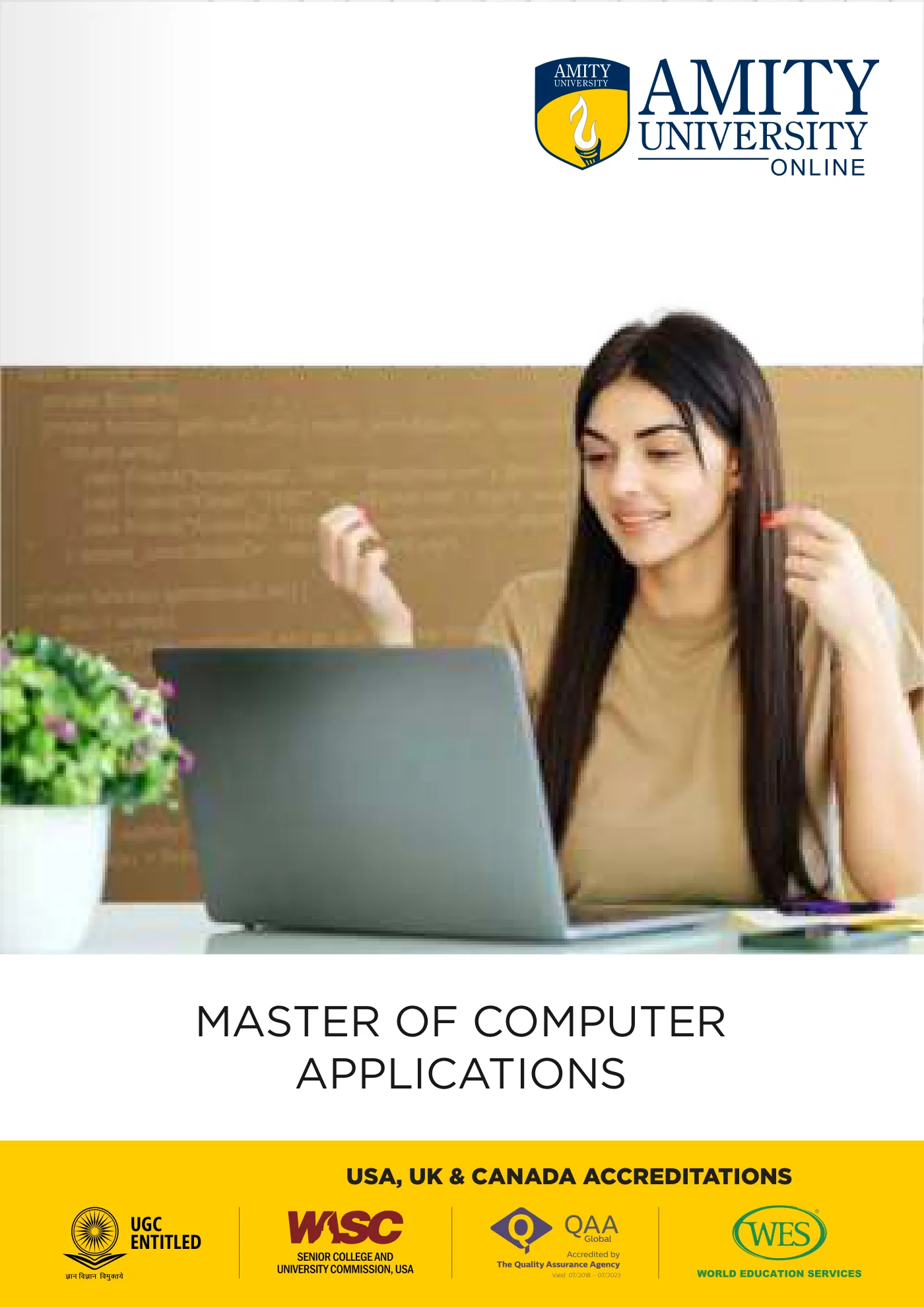 Amity University — course brochure, page 70. Open the PDF for full-size reading.