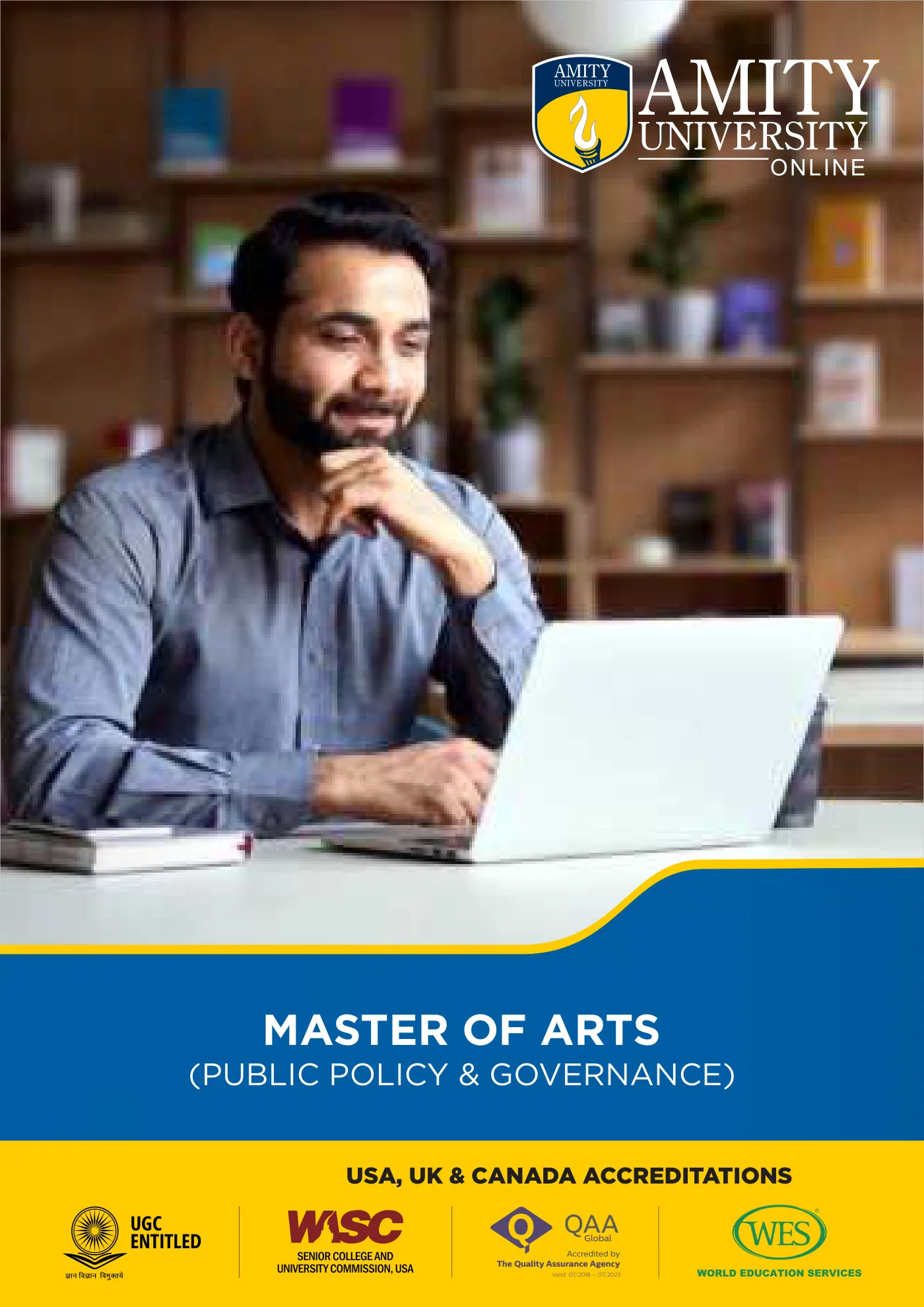 Amity University — course brochure, page 74. Open the PDF for full-size reading.