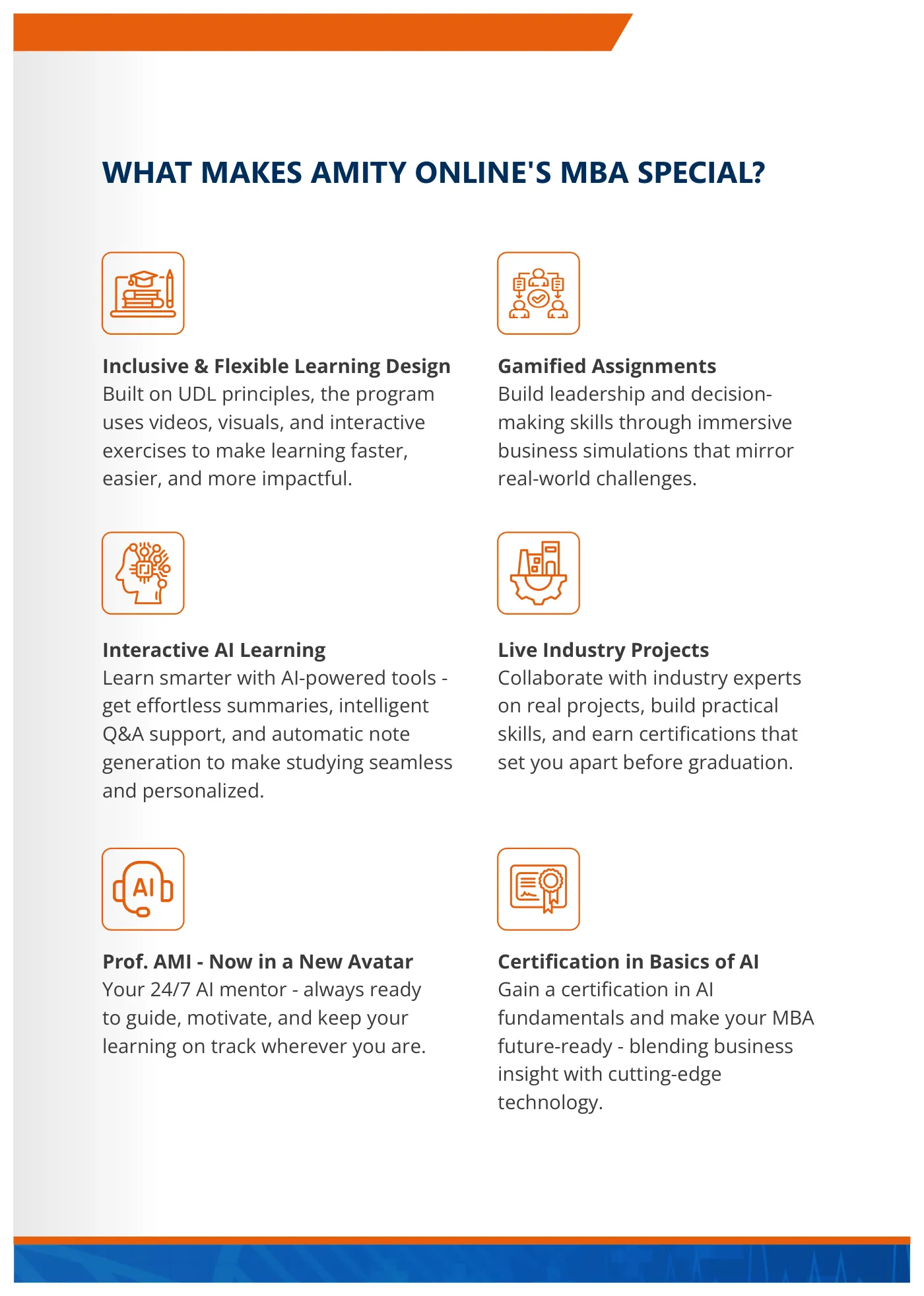 Amity University — course brochure, page 89. Open the PDF for full-size reading.