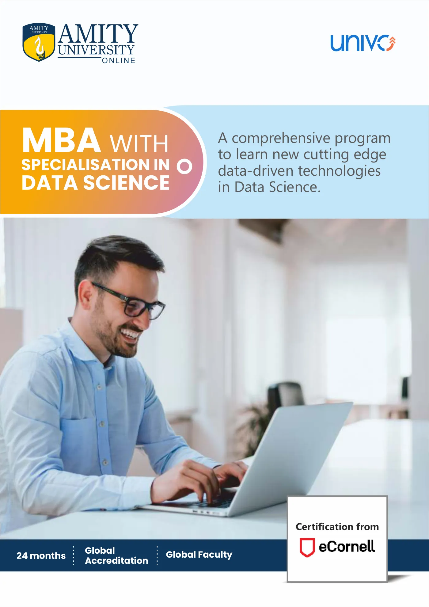 Amity University — course brochure, page 98. Open the PDF for full-size reading.